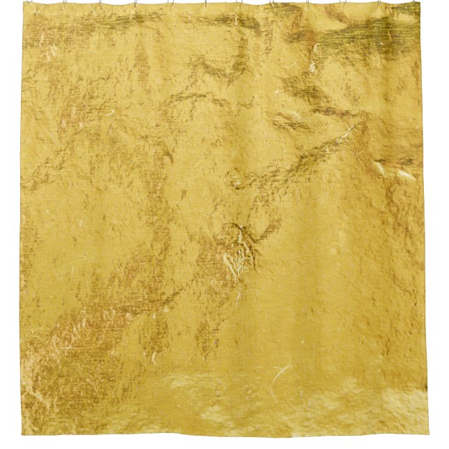Rideaux De Douche Huile d'or : Texture Abstraite brillante (Devant)