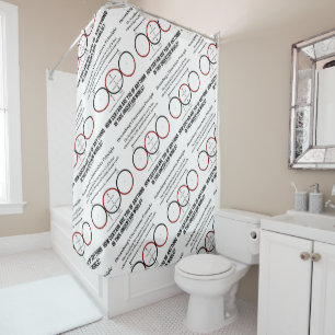 Rideaux De Douche Humour de physique de principe d'incertitude de