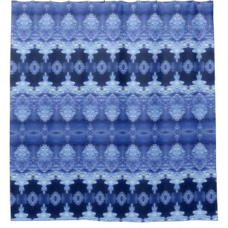 Rideaux De Douche Hy Blue Ikat 2
