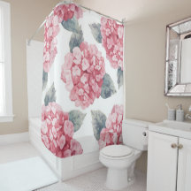 Hydrangeas roses Peinture florale aquarelle Fleurs