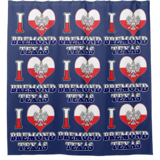 Rideaux De Douche I Heart Love Bremond Texas