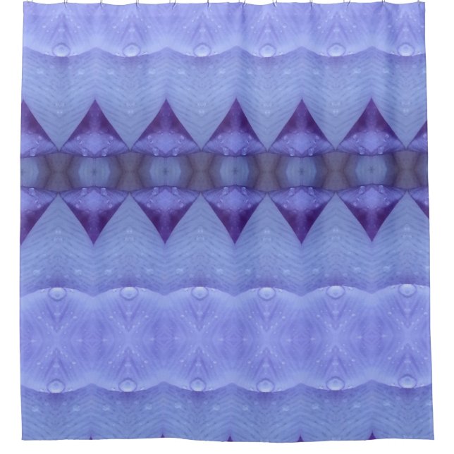 Rideaux De Douche Ikat de diamant pourpre (Devant)