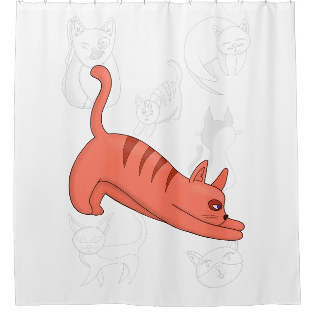 Rideaux De Douche Il est temps d'étirer la couverture Duvet (Devant)
