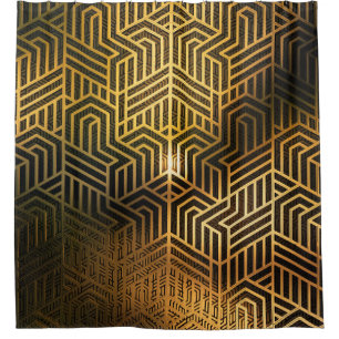 Rideaux De Douche Illustration 3D Art Déco, Papier Peint Publicité.