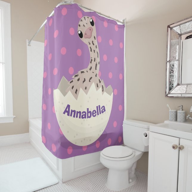 Rideaux De Douche Illustration d'autruche pour bébé à couver mignon (En situation)