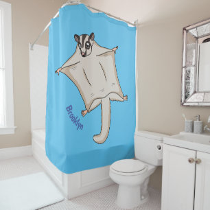 Rideaux De Douche Illustration de dessin animé mignon de phalanger v