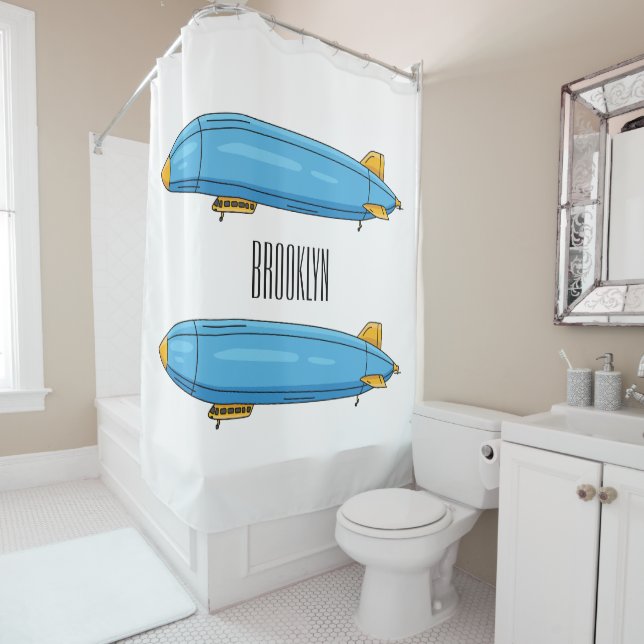 Rideaux De Douche Illustration de dessin sur les navires (En situation)