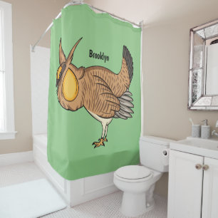 Rideaux De Douche Illustration de la bande dessinée de poulet de pra