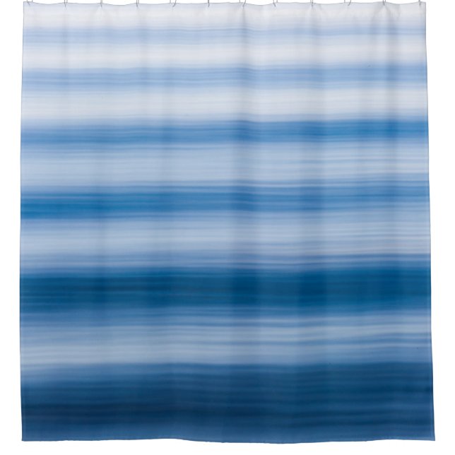 Rideaux De Douche Illustration de l'ondulation de l'eau (Devant)