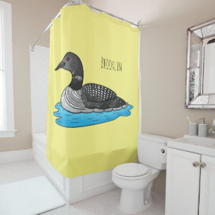 Rideaux De Douche Illustration de Loon bird