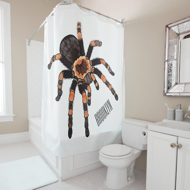 Rideaux De Douche Illustration de Tarantula (En situation)