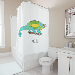 Rideaux De Douche Illustration du caméléon de Jackson