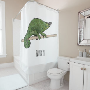 Rideaux De Douche Illustration du caméléon de Jackson