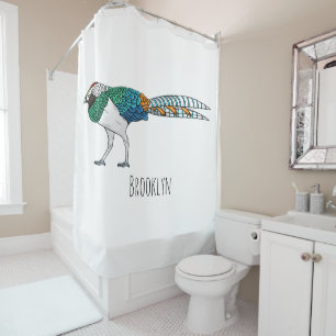 Rideaux De Douche Illustration du faisan de Lady Amherst