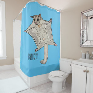 Rideaux De Douche Illustration du planeur à sucre