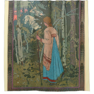 Rideaux De Douche Illustration Fairy Tale - Vasilisa by Ivan Bilibin