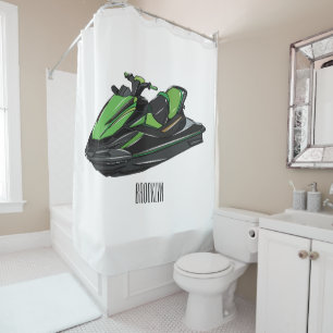 Rideaux De Douche Illustration Jet ski