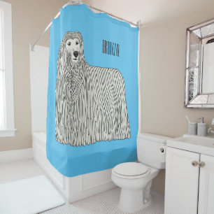 Rideaux De Douche Illustration Komondor pour chien