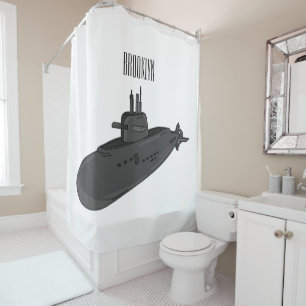 Rideaux De Douche Illustration sous-marine