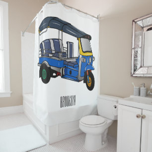 Rideaux De Douche Illustration Tuk tuk