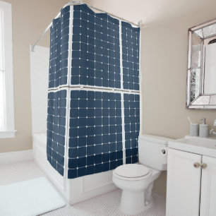 Rideaux De Douche Image amusante d'un panneau solaire