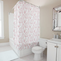 Imaginaire Floral vintage gravé rose-toile