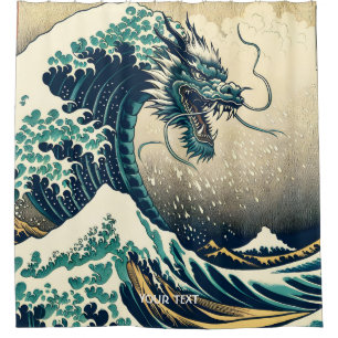 Rideaux De Douche Imaginaire mignon mythique Dragon japonais