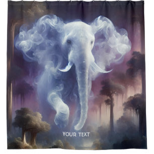 Rideaux De Douche Imaginaire Mist Mist Elephant Jungle