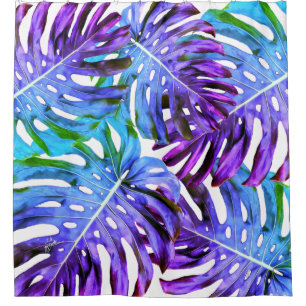 Rideaux De Douche Imaginaire tropical Paradise Monstera Feuilles Mod