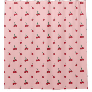 Rideaux De Douche Impression d'allocation de cerise