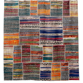 Rideaux De Douche Impression motif de la surface composée de collage