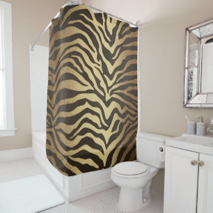 Rideaux De Douche Impression Zèbre Peau d'Animal Imprimé Glamour Mod