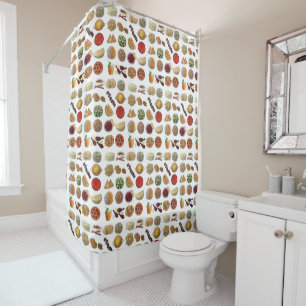 Rideaux De Douche Indian Foods Plats Cuisine indienne Illustration