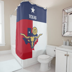 Rideaux De Douche Indicateur d'état du Texas
