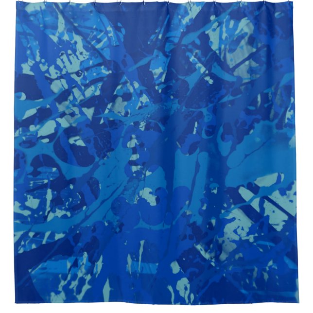 Rideaux De Douche Ink hand made painting. Abstract wall art. Creativ (Devant)