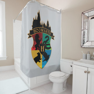 Rideaux De Douche Insigne de fierté de la Maison de la crête du chât