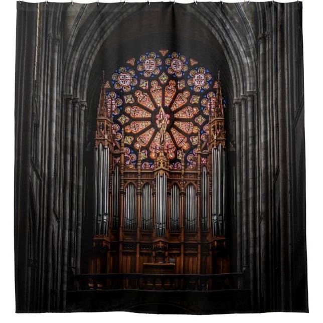 RIDEAUX DE DOUCHE INTÉRIEUR CATHÉDRALE (Devant)