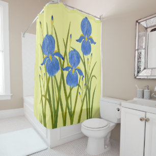Rideaux De Douche Iris bleus