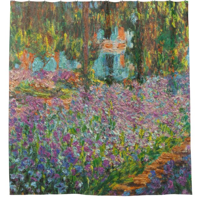 Rideaux De Douche Irises dans le Jardin des Beaux-Arts de Monet (Devant)