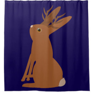 Rideaux De Douche Jackalope Halloween Trick or Treat