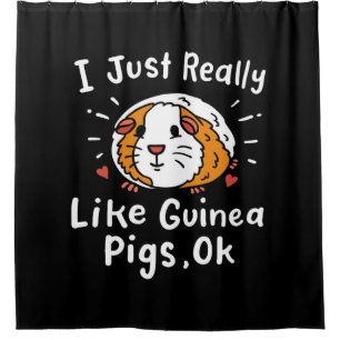Rideaux De Douche J'Ai Juste Vraiment L'Air De La Guinée Pig Kawaii