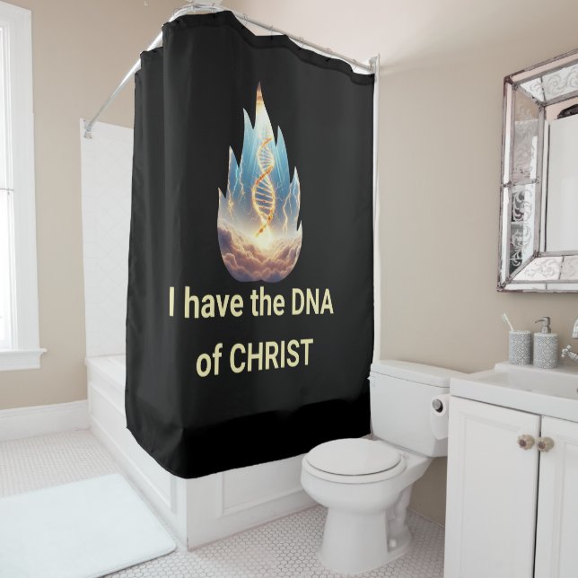 Rideaux De Douche J'ai l'ADN du CHRIST (En situation)