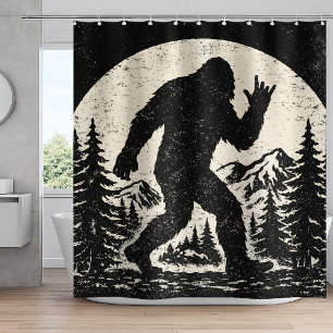 Rideaux De Douche J'ai trouvé Jésus mais je cherche toujours Bigfoot
