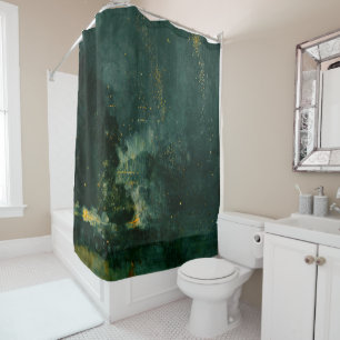 Rideaux De Douche James Whistler - Nocturne en noir et or
