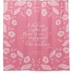 Rideaux De Douche Jane Austen Fierté et préjugé Citation de livre