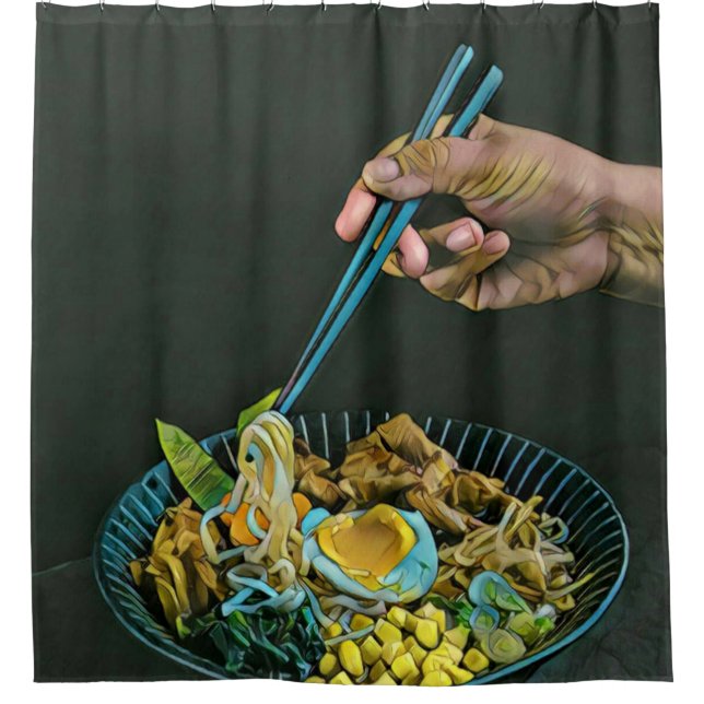 Rideaux De Douche Japanese Food Lovers (Devant)