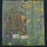 Rideaux De Douche Jardin agricole avec tournesol par Gustav Klimt<br><div class="desc">Transformez votre salle de bain en une oeuvre d'art avec notre magnifique jardin de ferme avec rideau de douche Sunflower, avec le tableau emblématique de Gustav Klimt. Les couleurs vives et les détails complexes de ce chef-d'oeuvre ajouteront une touche de sophistication et de beauté à votre quotidien. Fabriqué avec des...</div>