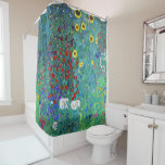 Rideaux De Douche Jardin agricole avec tournesols, Gustav Klimt<br><div class="desc">Gustav Klimt (14 juillet 1862 - 6 février 1918) était un peintre symboliste autrichien et l'un des membres les plus importants du mouvement de sécession de Vienne. Klimt est réputé pour ses peintures, ses peintures murales, ses croquis et autres objets d'art. En plus de ses oeuvres figuratives, qui comprennent des...</div>