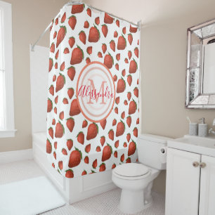 Rideaux De Douche Jardin aux fraises