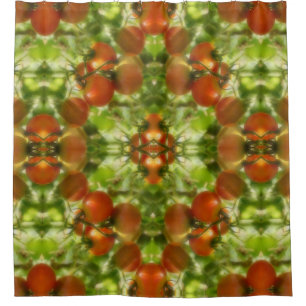 Rideaux De Douche Jardin Cherry Tomates Nature Abstraite